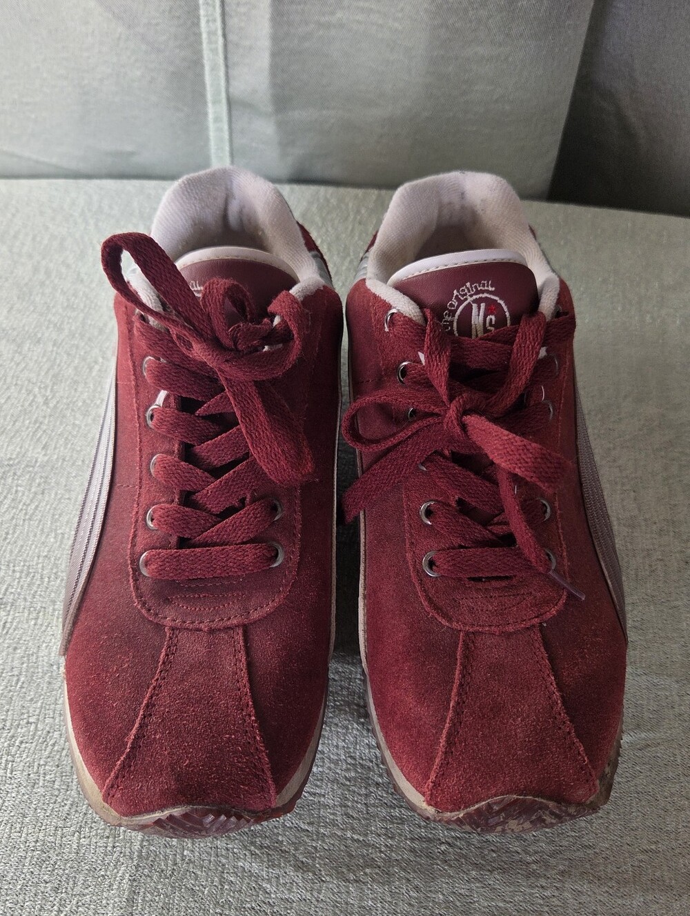 NORTH STAR Burgundy Suede Lace-Up Sneakers